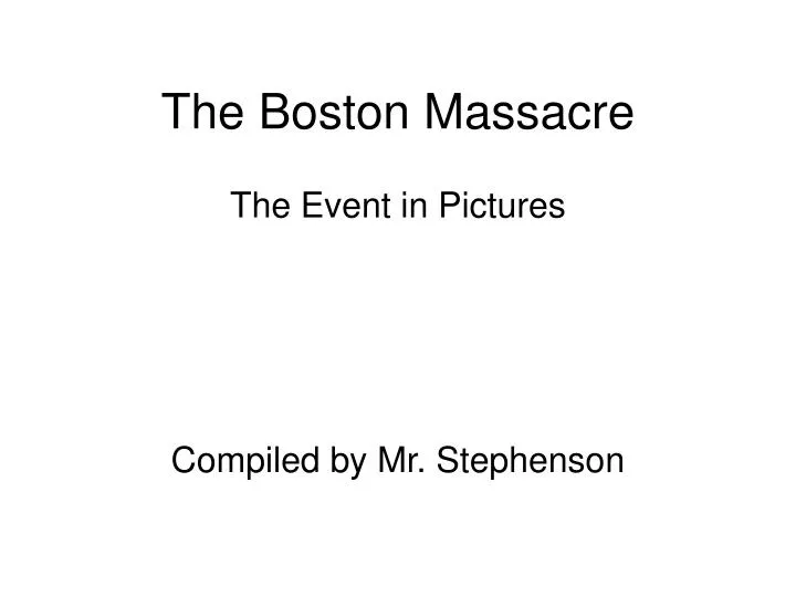 the boston massacre n.