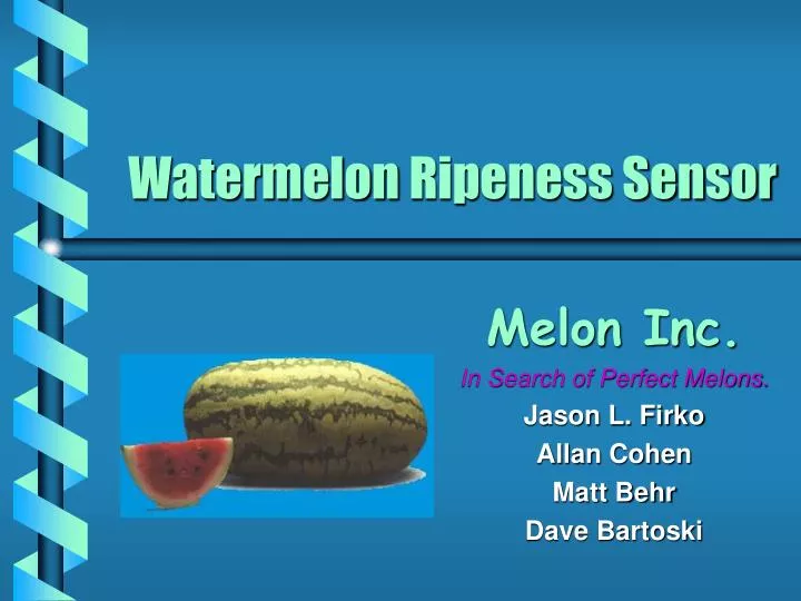 PPT - Watermelon Ripeness Sensor PowerPoint Presentation, free download ...