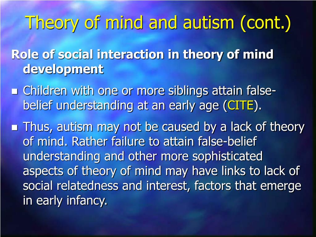 PPT Theory of Mind PowerPoint Presentation, free download ID436917
