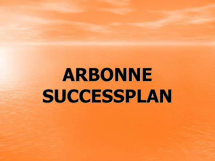 PPT ARBONNE SUCCESSPLAN PowerPoint Presentation, free download ID