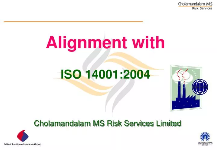 alignment with iso 14001 2004 n.