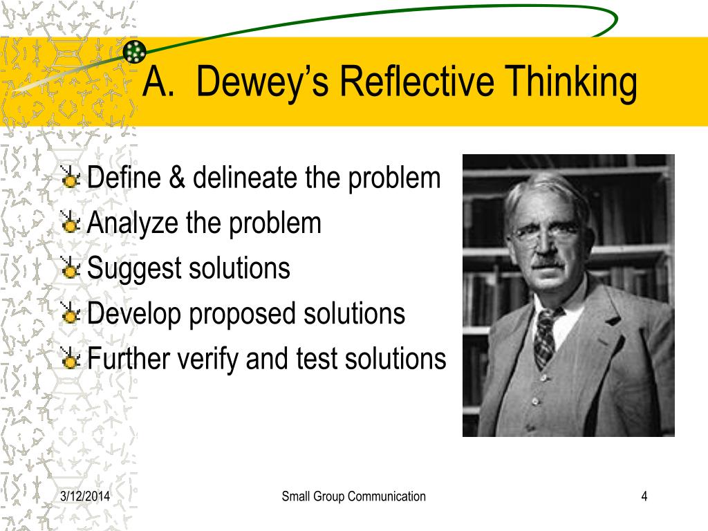 john dewey problem solving theory