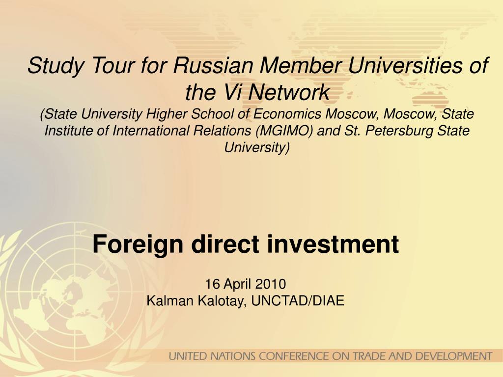 PPT - Foreign direct investment 16 April 2010 Kalman Kalotay, UNCTAD/DIAE  PowerPoint Presentation - ID:437256
