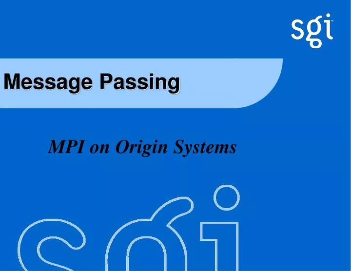 message passing n.