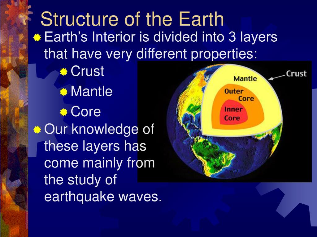 presentation on structure of earth