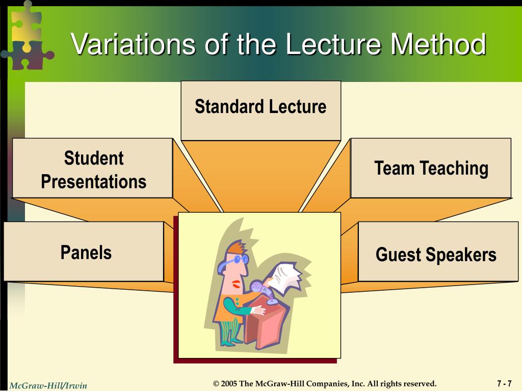 lecture as a presentation method quizlet
