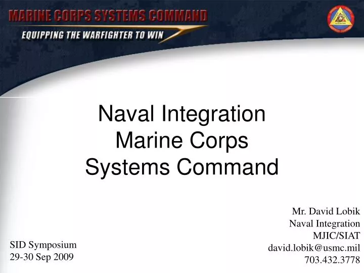 naval integration marine corps systems command n.