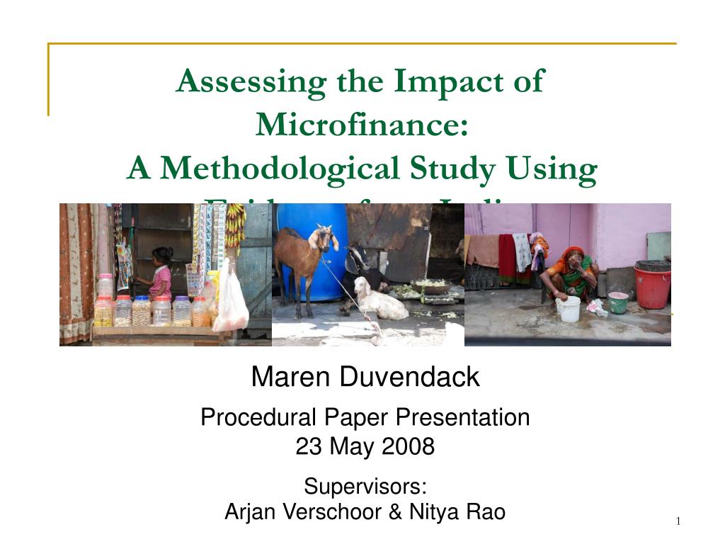 research topics in microfinance
