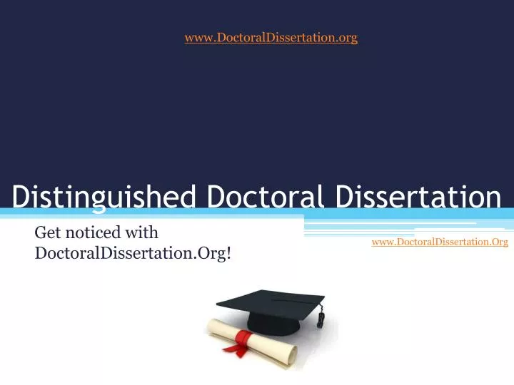 Doctoral dissertation writing service