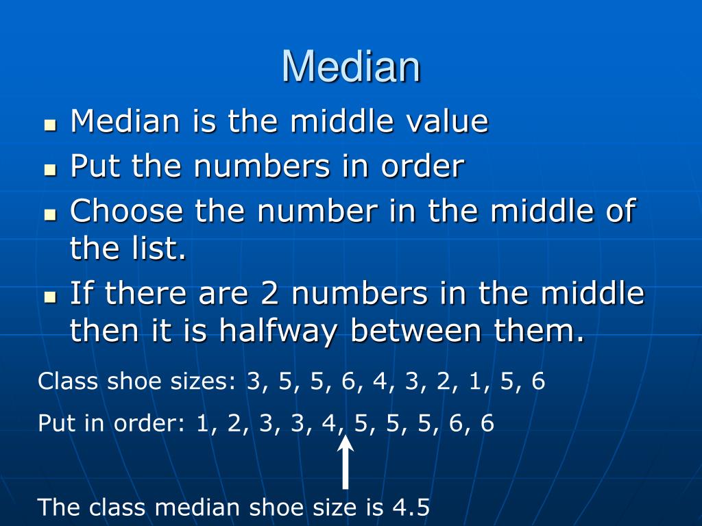 presentation on mean median and mode