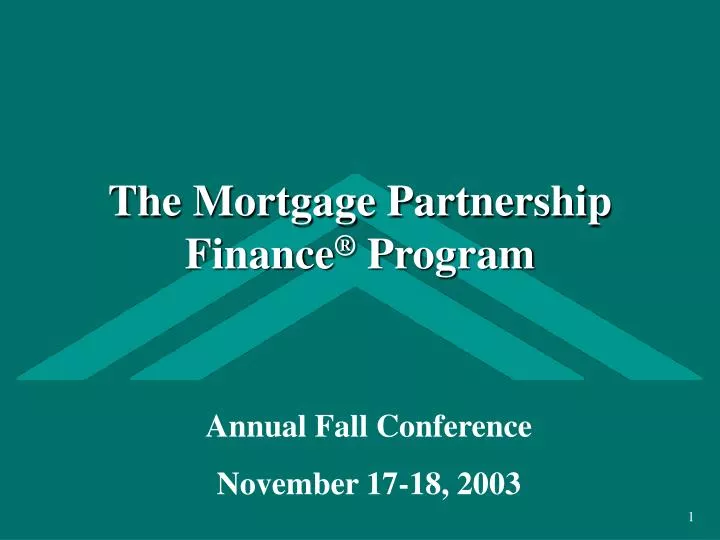 the mortgage partnership finance program n.