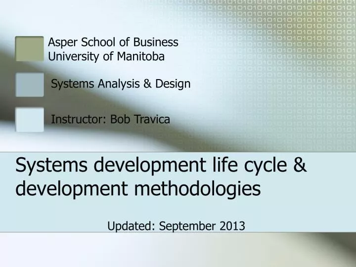 Ppt Systems Development Life Cycle Development Methodologies