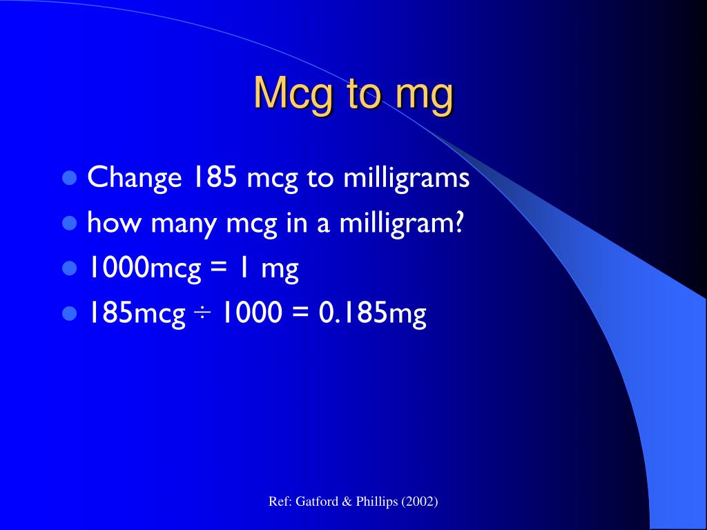1 gram to mcg