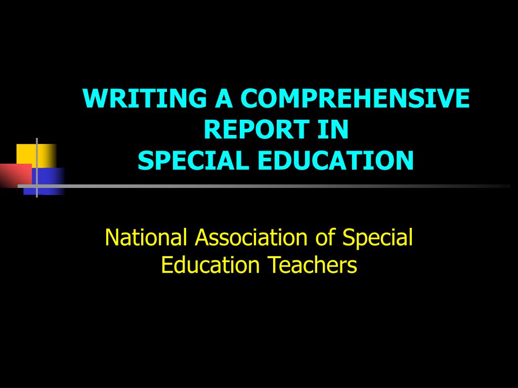 report writing in special education