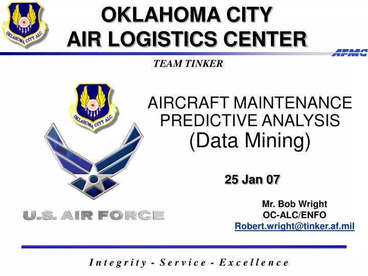 aircraft maintenance predictive analysis data mining 25 jan 07 n.