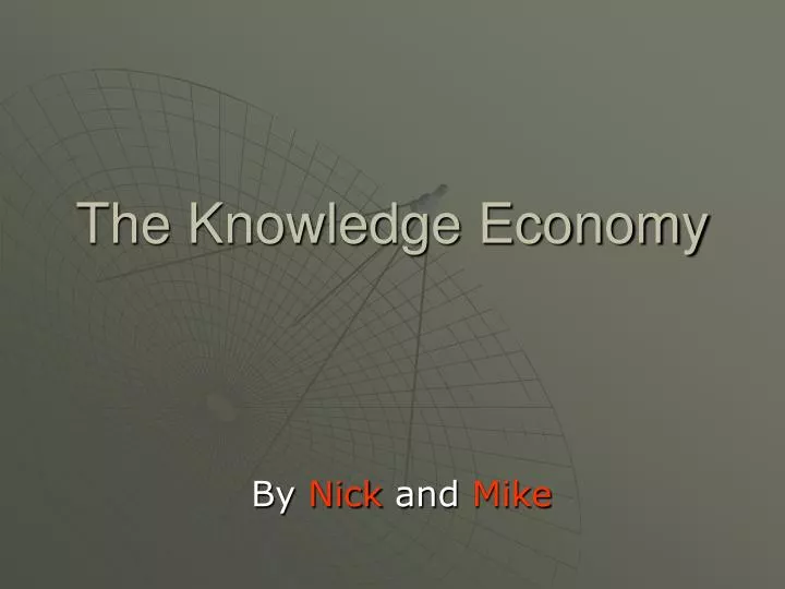 the knowledge economy n.