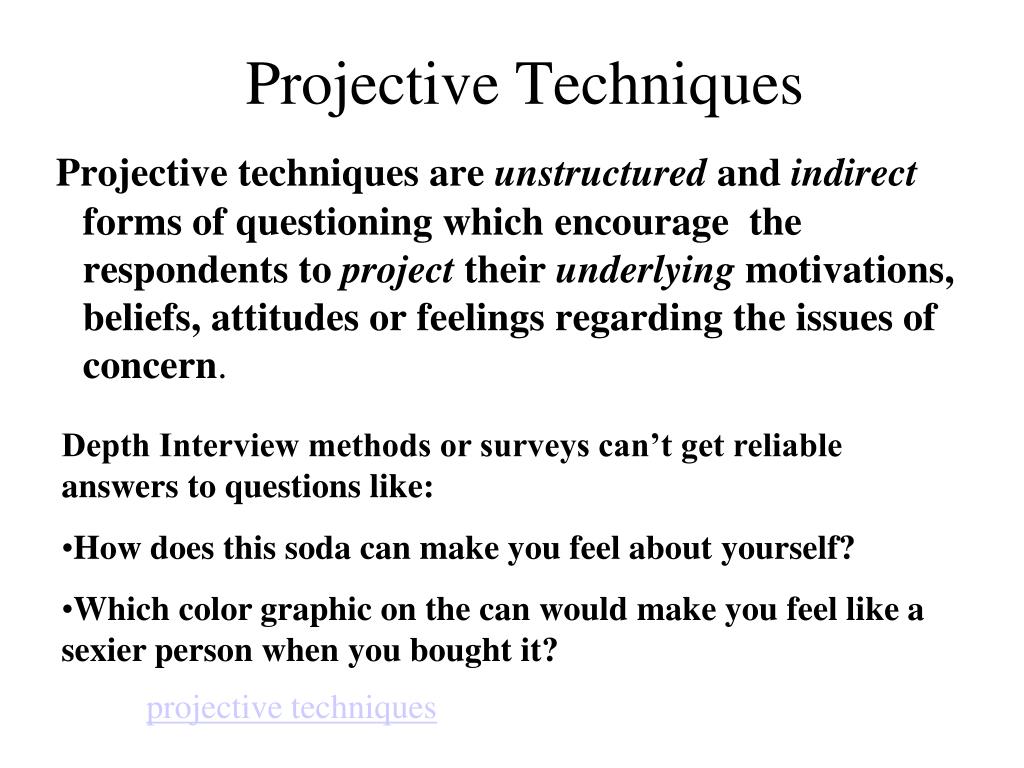 qualitative research projective techniques