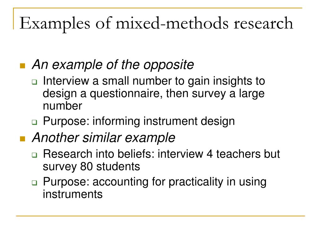 thesis with mixed methods