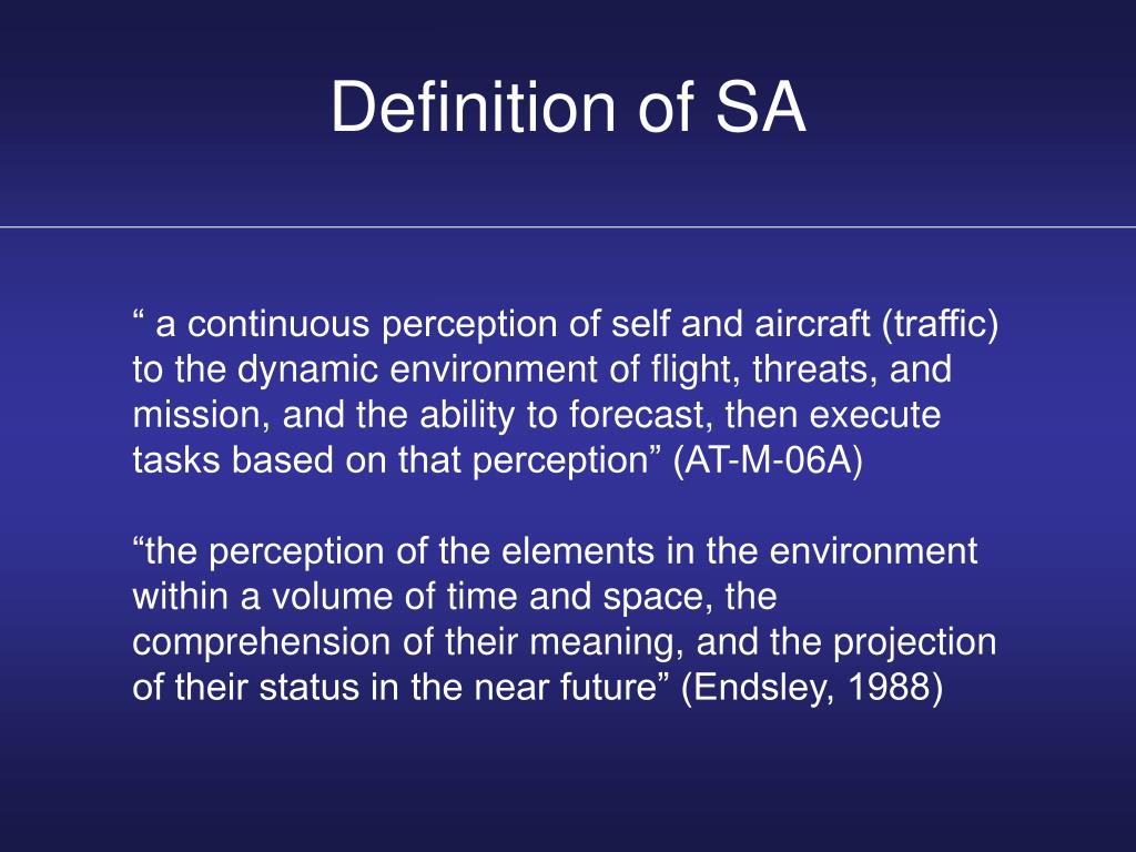 situational perception definition