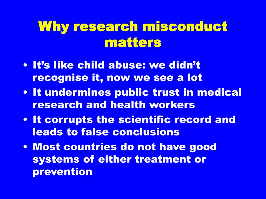 research misconduct in medical journals