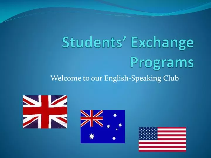 students exchange programs n.