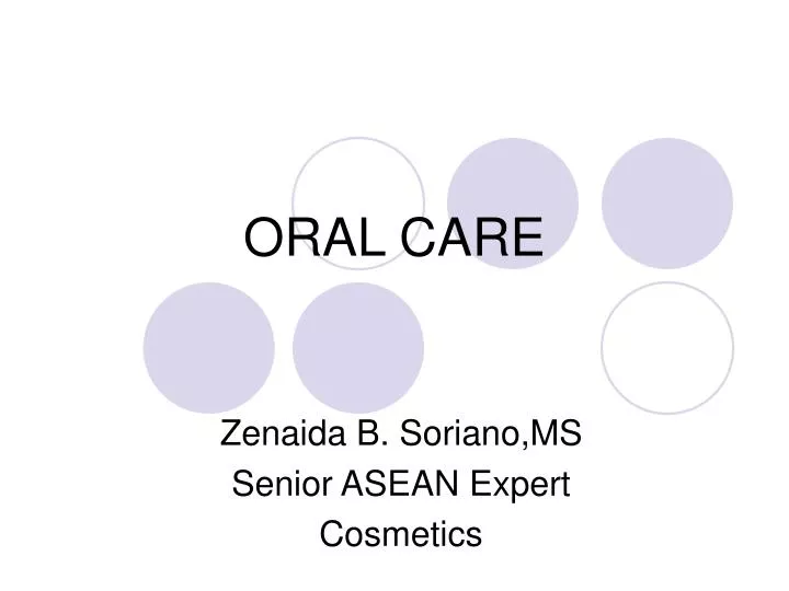 oral care n.