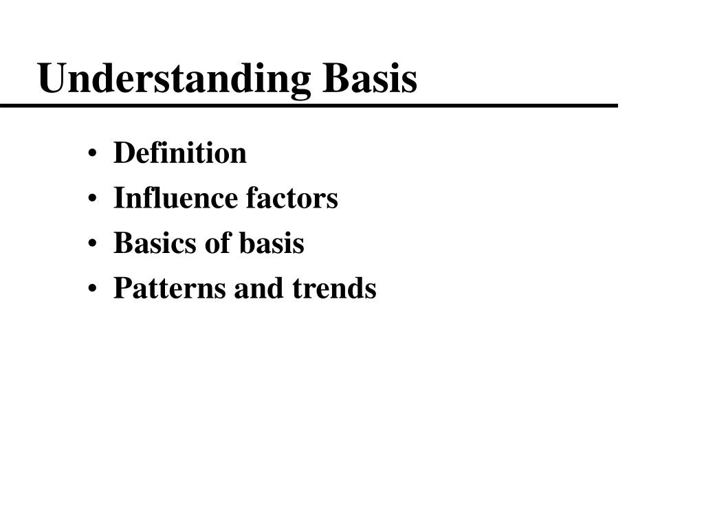presentation basis definition