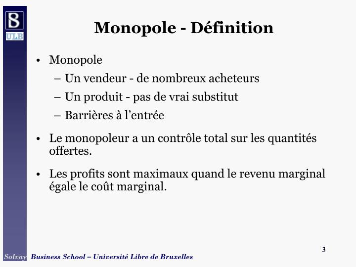 PPT - Microéconomie et Finance - Cours 9 - Monopole et Monopsone ...