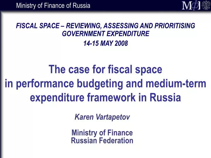 karen vartapetov ministry of finance russian federation n.