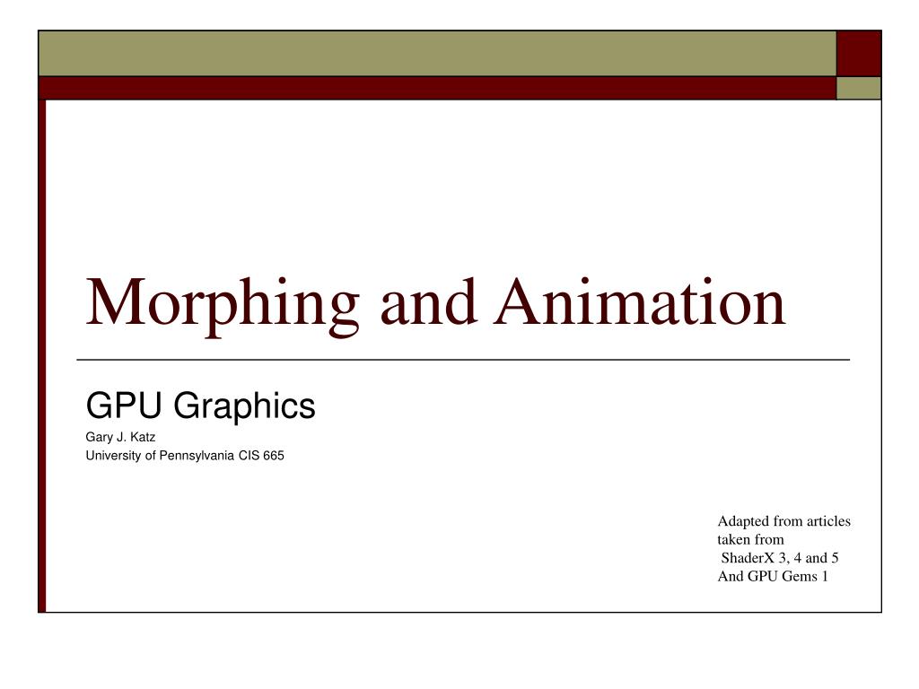 tweening and morphing in computer graphics notes tweening and morphing in computer graphics notes