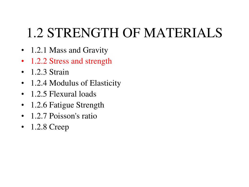 paper presentation topics in strength of materials
