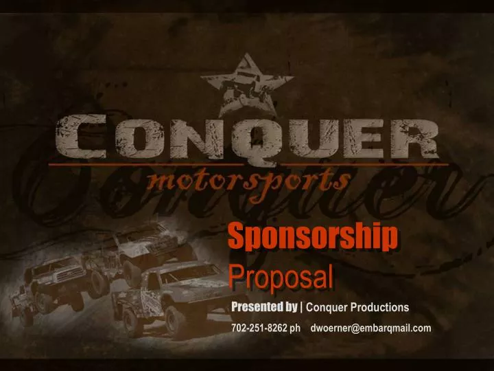 sponsorship proposal n.