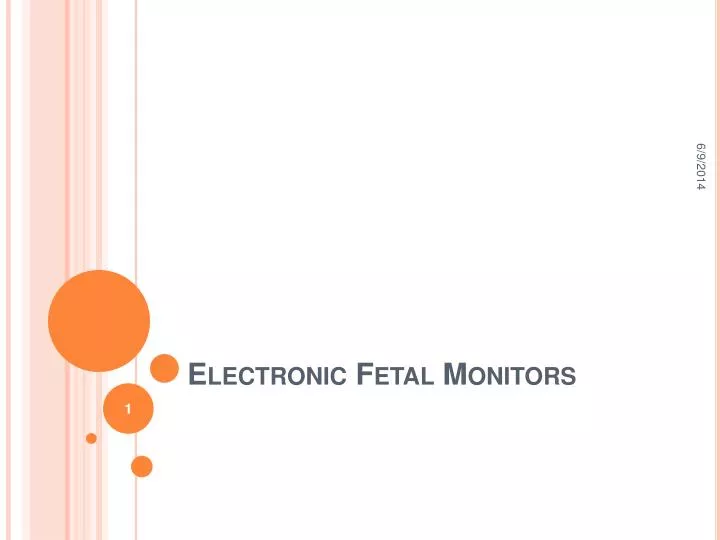 electronic fetal monitors n.