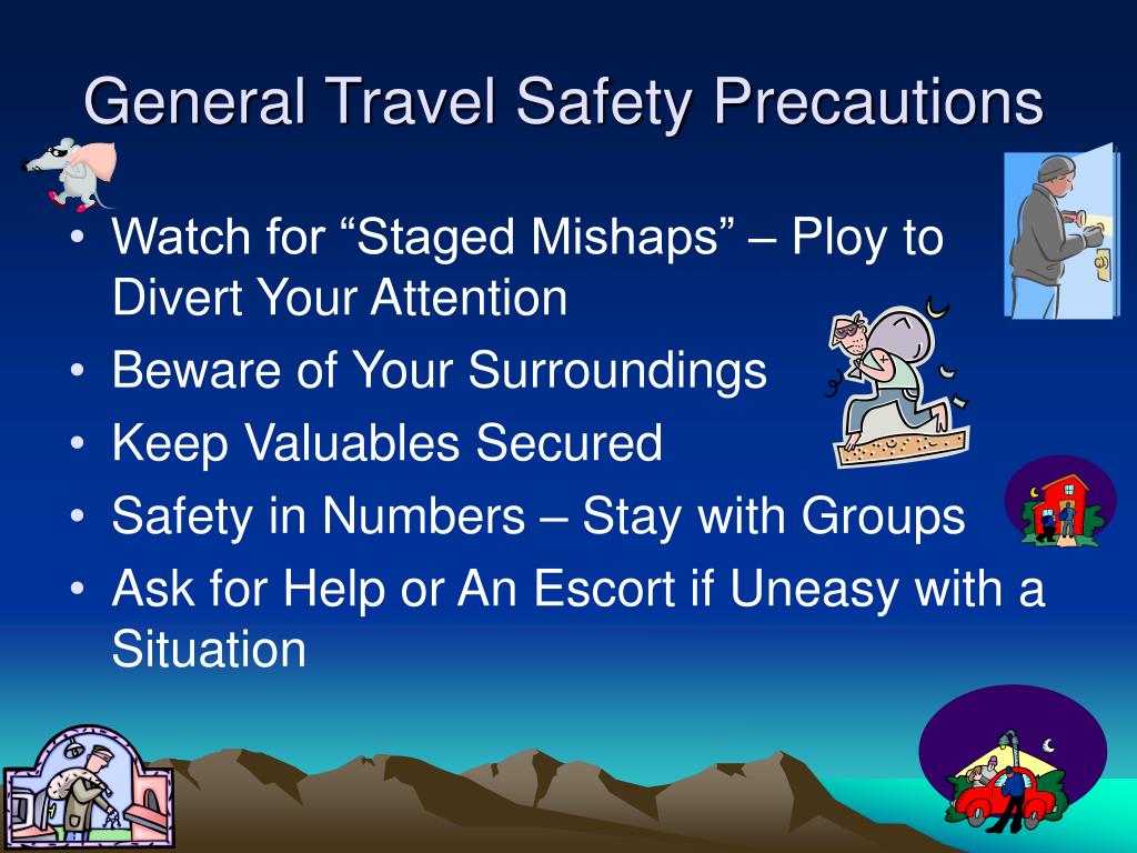 travel safety precautions
