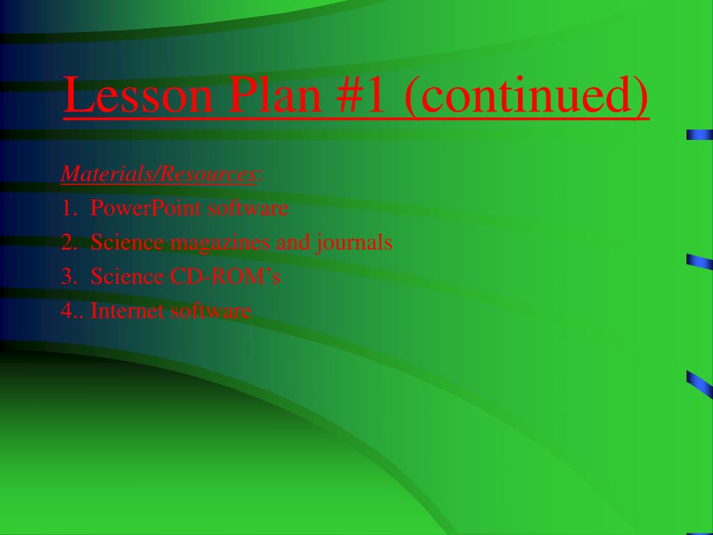 Ppt Science Lesson Plans Powerpoint Presentation Free Download Id 443072