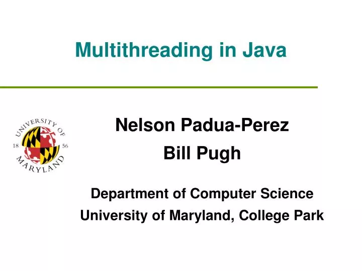 PPT - Multithreading in Java PowerPoint Presentation, free download ...