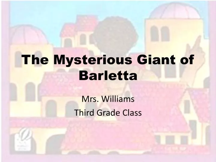 the mysterious giant of barletta n.