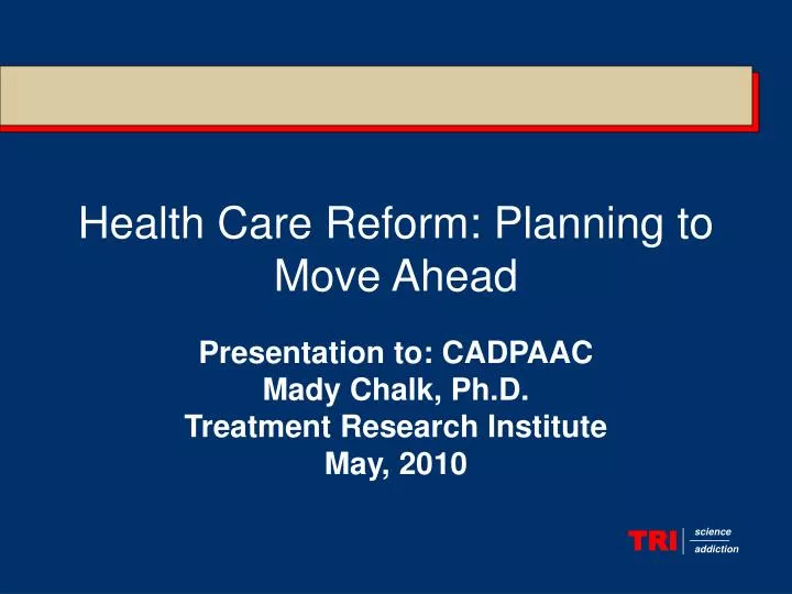 health care reform planning to move ahead n.