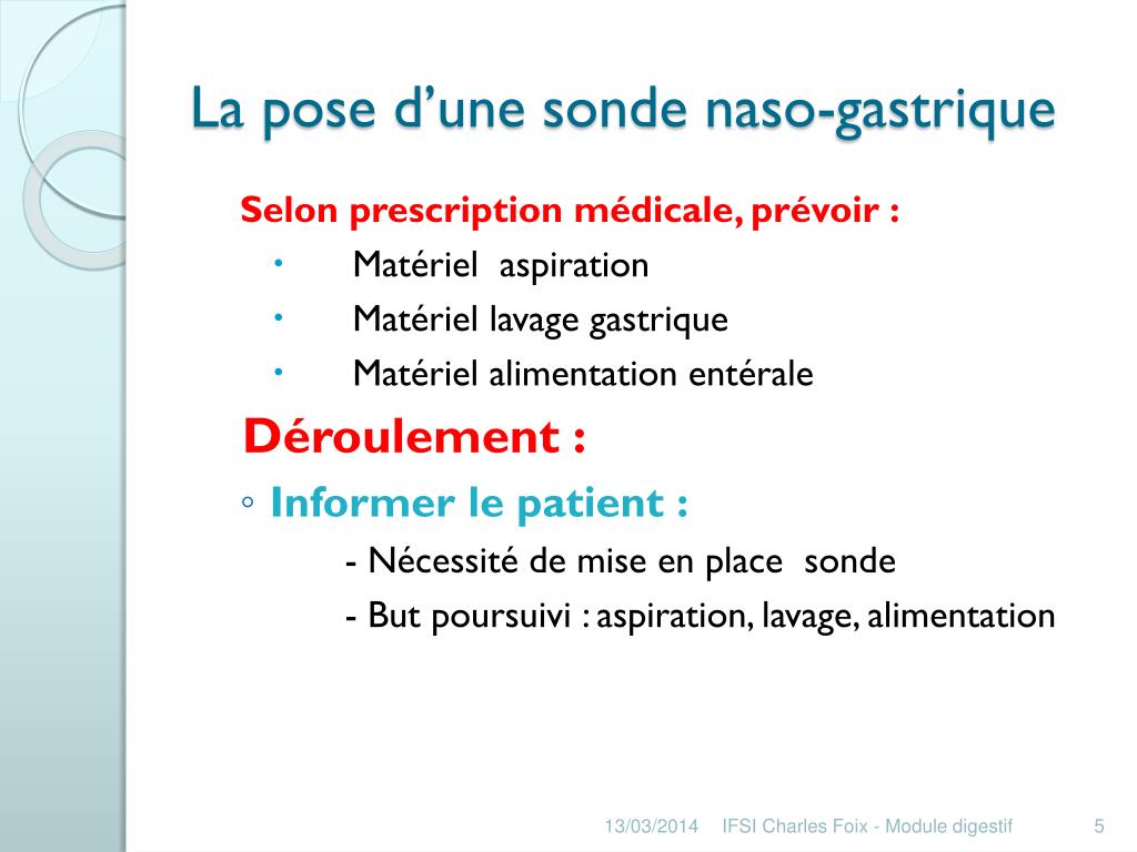 PPT - SONDES GASTRIQUES PowerPoint Presentation, free download - ID:446201