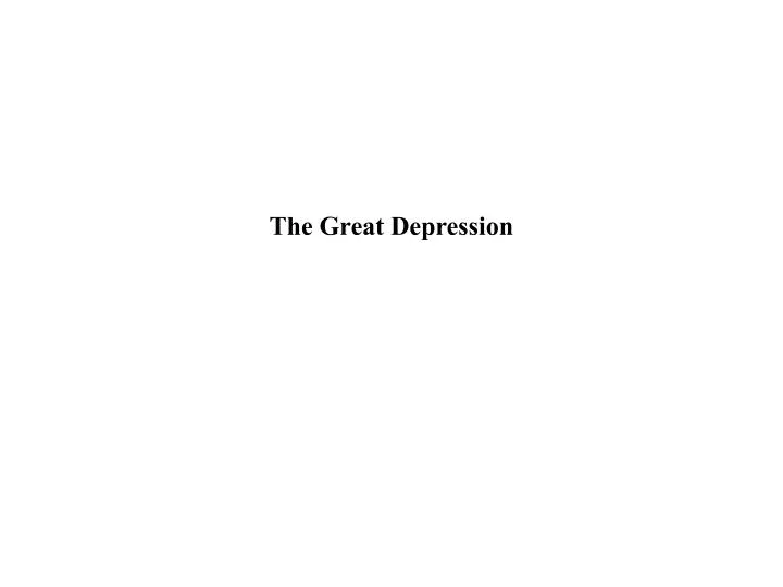 the great depression n.