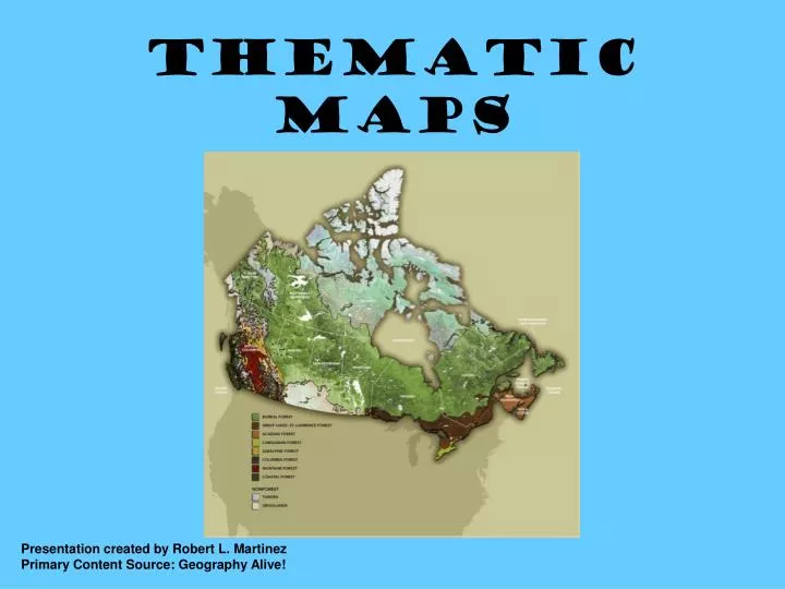 PPT Thematic Maps PowerPoint Presentation, free download