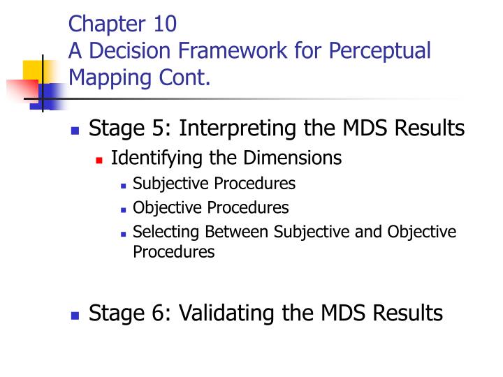 Ppt Multivariate Data Analysis Chapter 10 Multidimensional Scaling