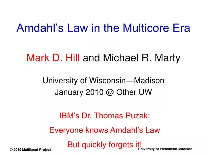 amdahl s law in the multicore era n.