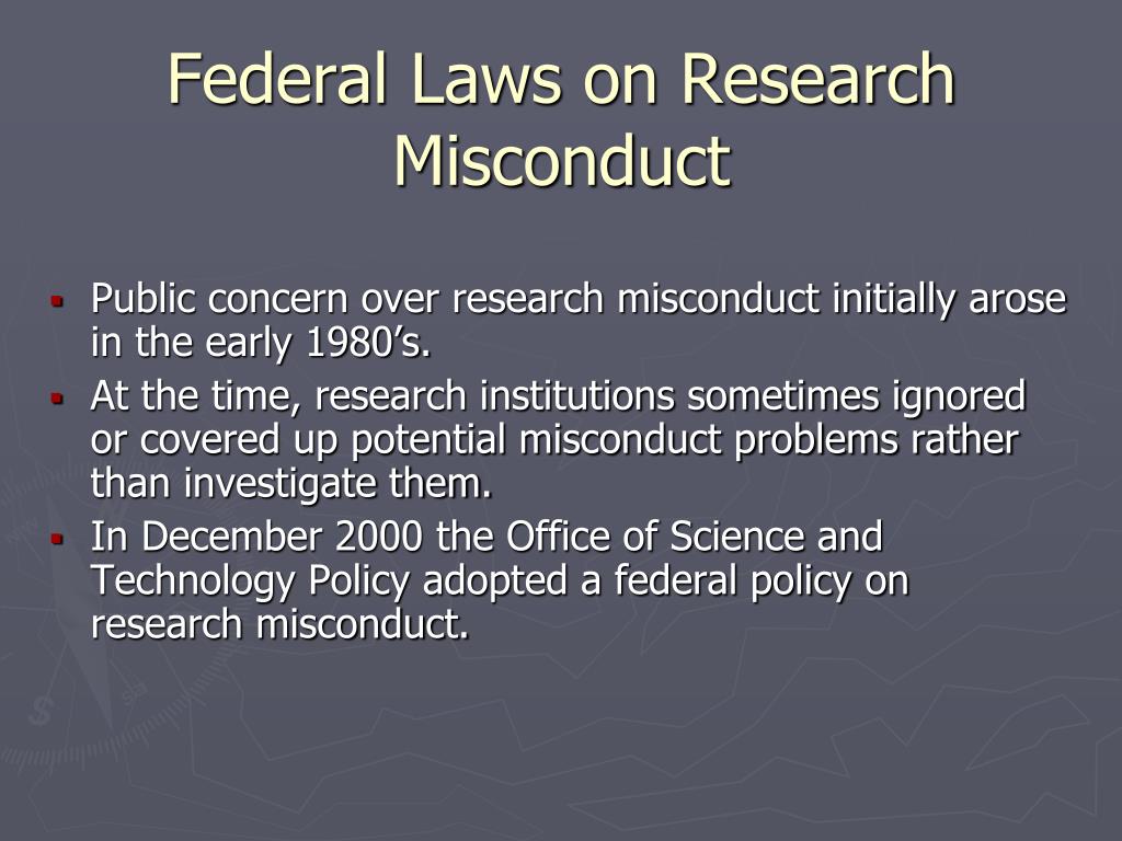 case studies of research misconduct