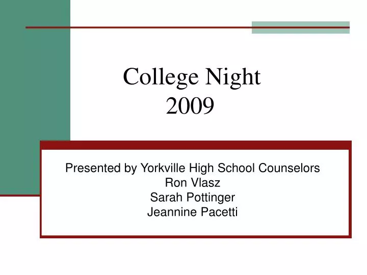 college night 2009 n.