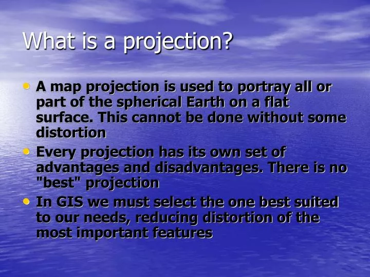 what is a projection n.