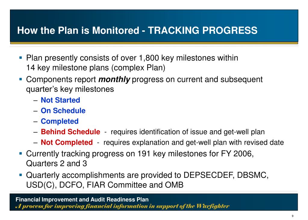 PPT DoD Financial Improvement and Audit Readiness (FIAR) Plan A