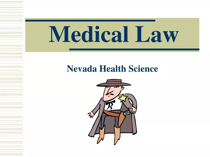 medical law n.