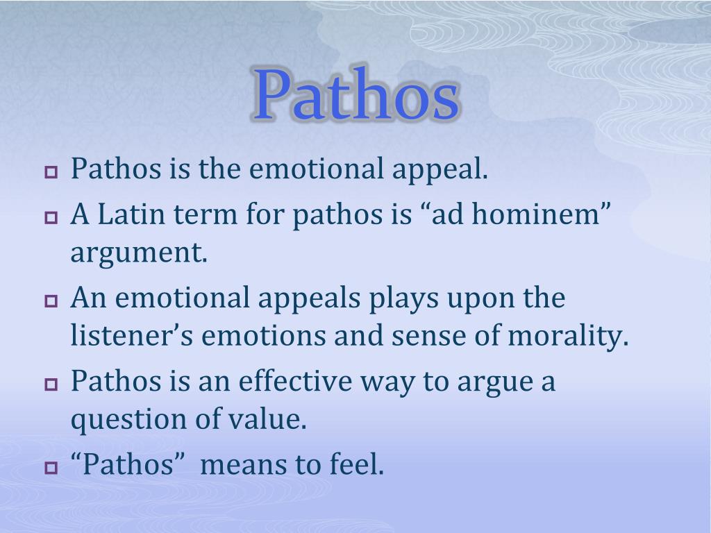 pathos a persuasive speech strategy focus on credibility