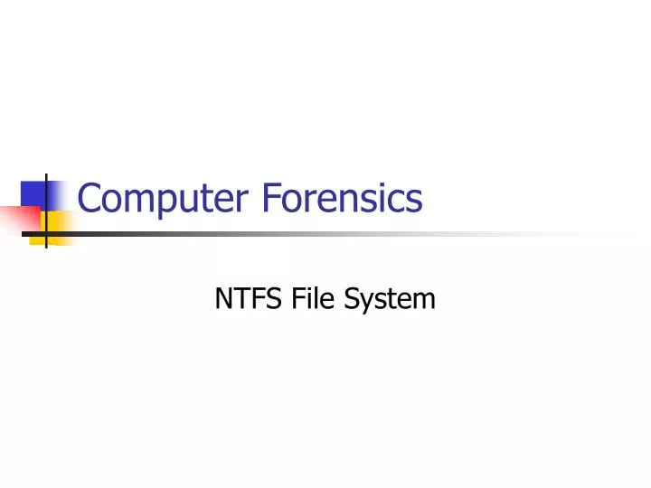 computer forensics n.